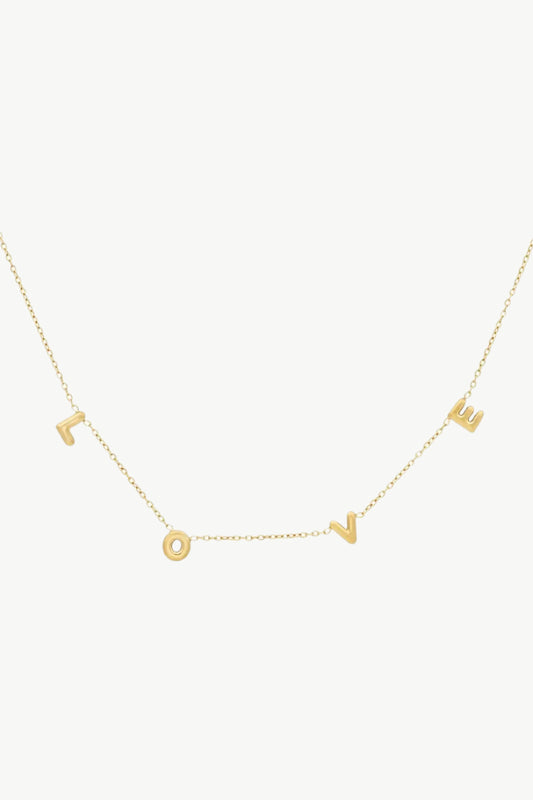 Love ketting goud