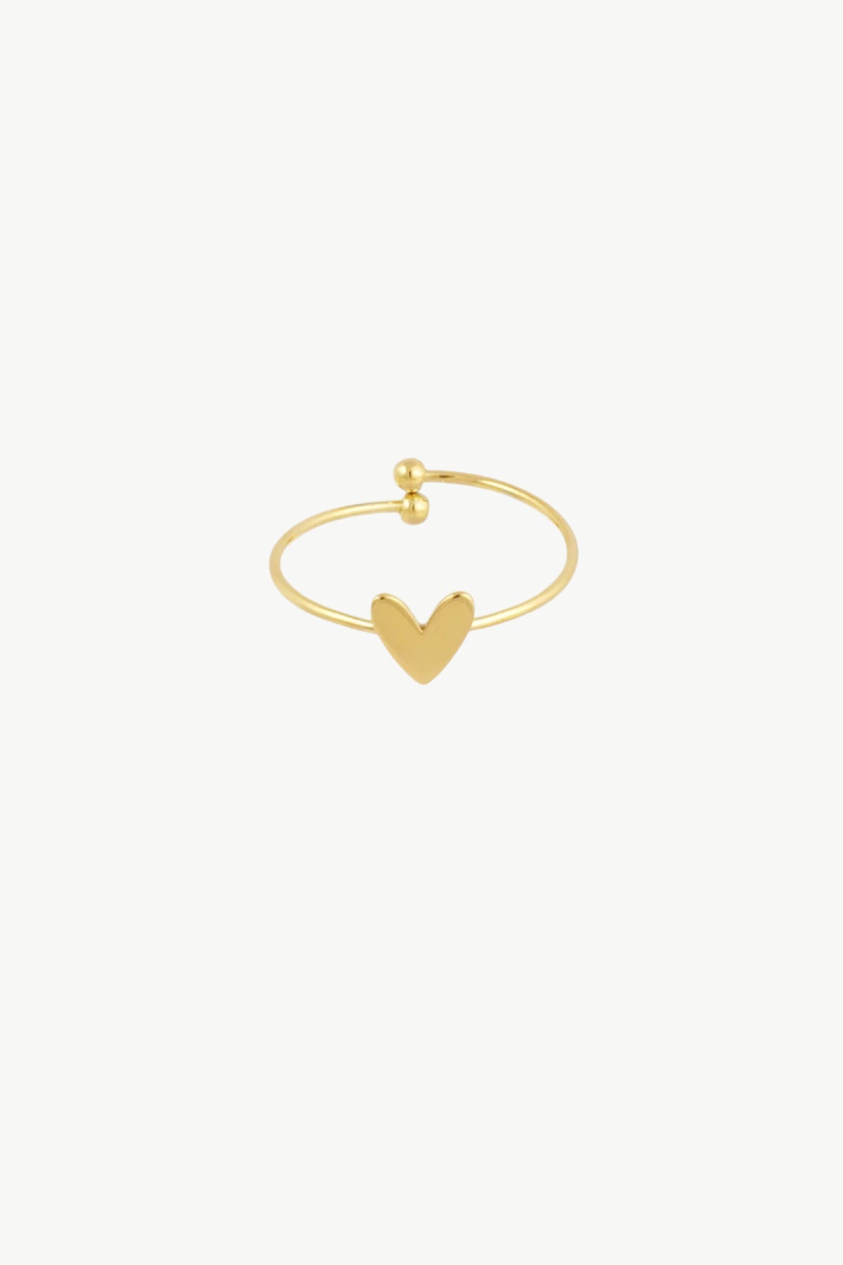 ring met hartje goud