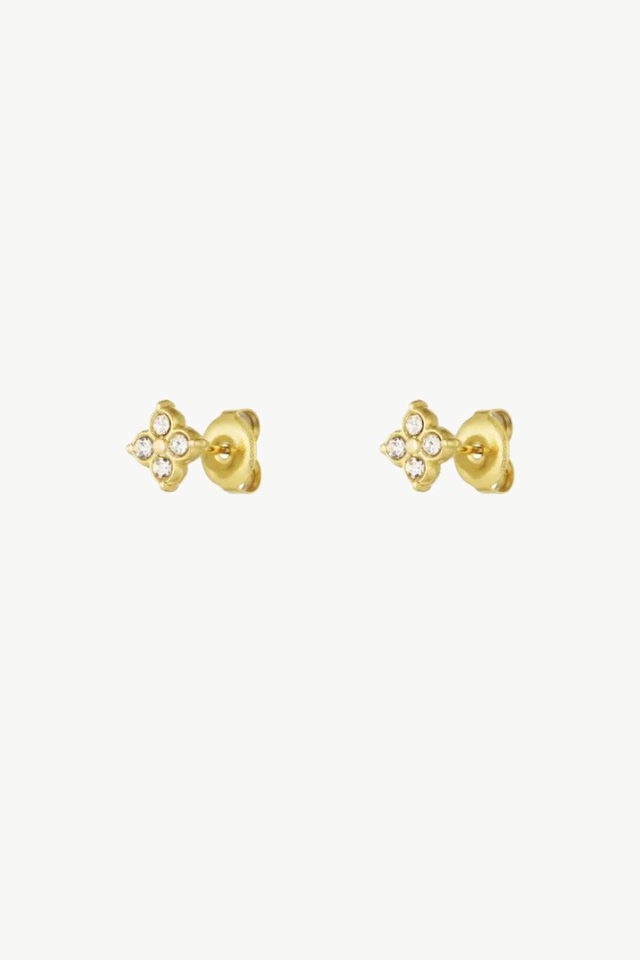 Zirkonia studs goud