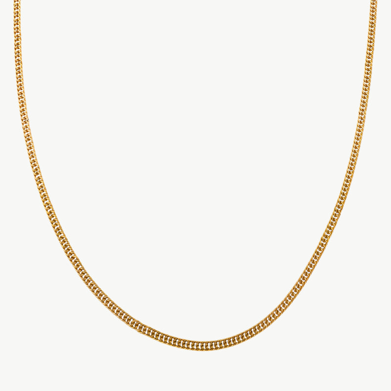 Gourmet schakelketting goud