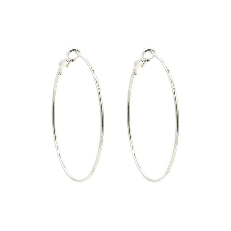 Basic oorringen zilver