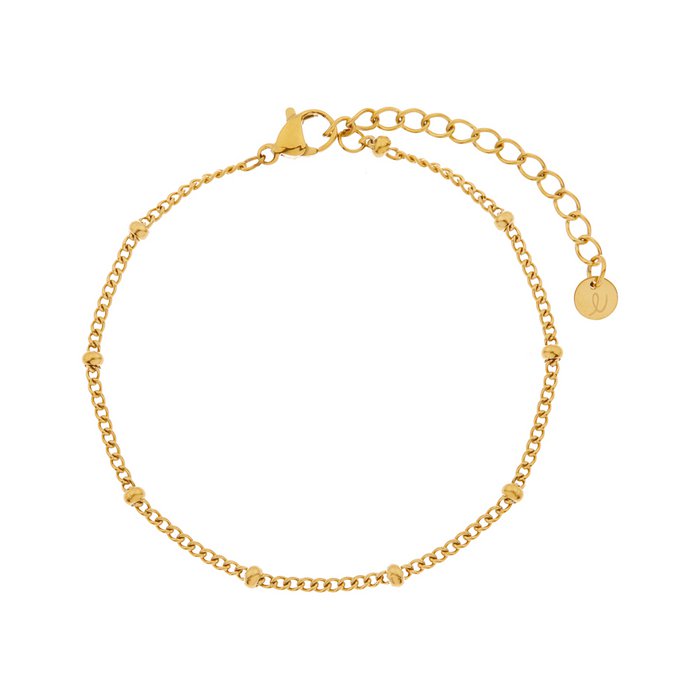 Armband met stippen in goud verguld