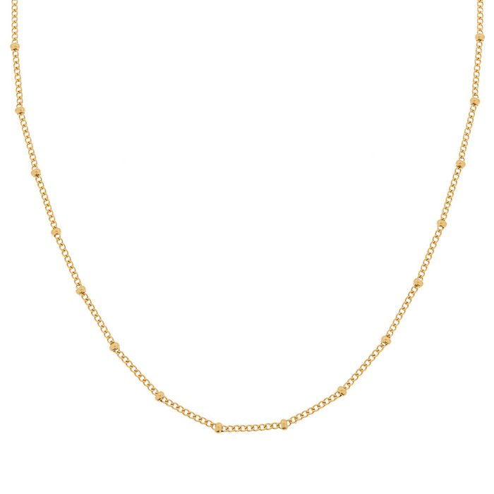 Gouden stippen ketting