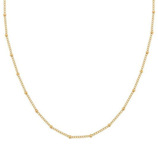 Gouden stippen ketting