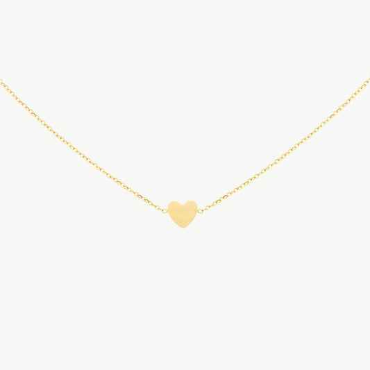 Ketting met hartje goud