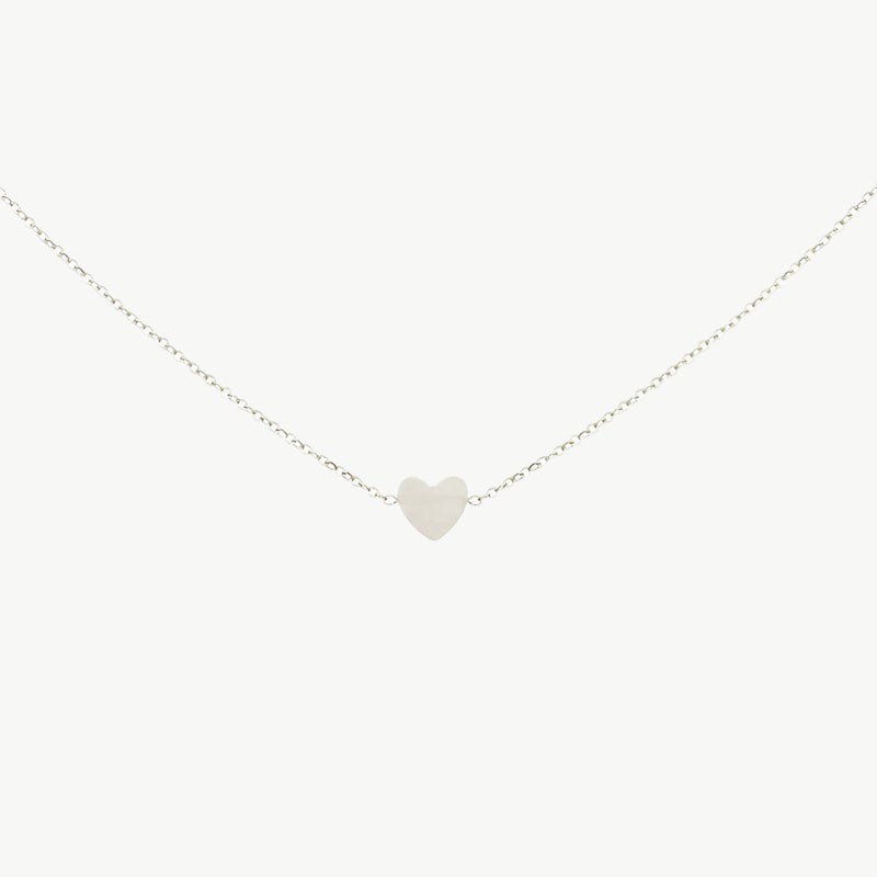 Ketting met hartje zilver