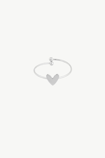 ring met hartje zilver