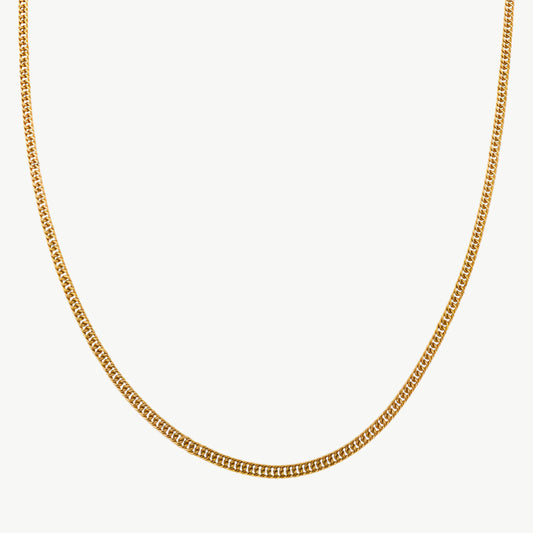 Gourmet schakelketting goud